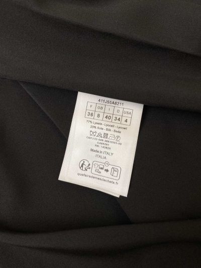 Dior Pleated A-Line Skirt in Black