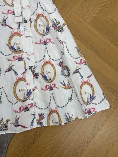 Dior Short Sleeve Belted Dress in S-M