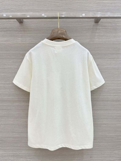 Dior Short Sleeve Denim T-Shirt in White