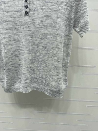 Dior Short Sleeve Embroidered Shirt in Grey