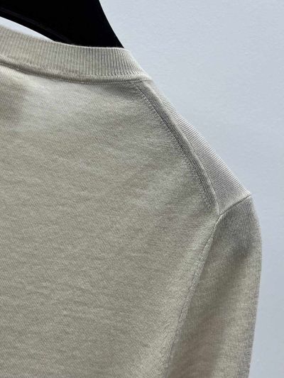 Dior Short Sleeve Embroidered T-Shirt in Beige