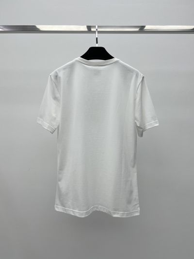Dior Short Sleeve Embroidered T-Shirt in White