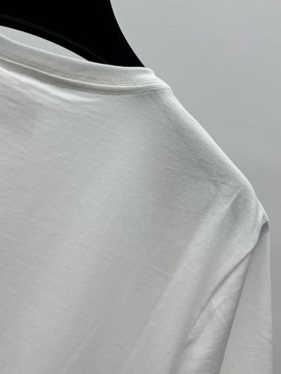 Dior Short Sleeve Embroidered T-Shirt in White