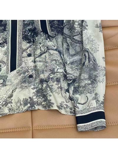 Dior Silk Bow Shirt in Multicolor