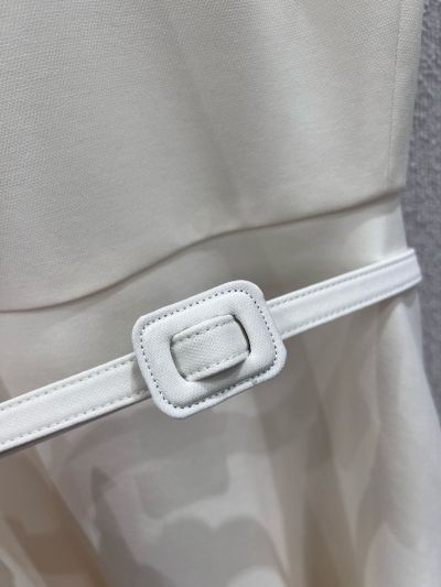 Dior Silk Sleeveless Dress in White