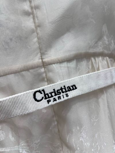 Dior Silk Sleeveless Dress in White