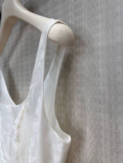 Dior Silk Sleeveless Dress in White