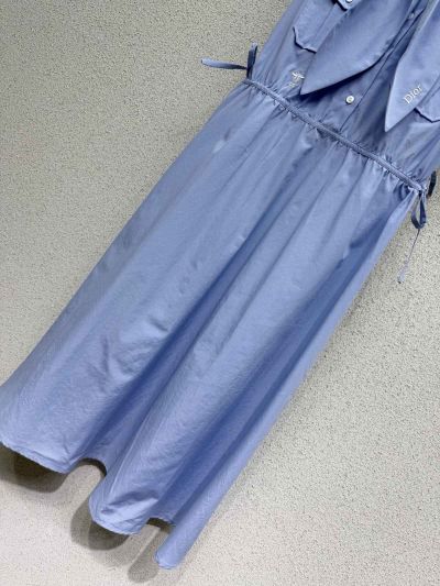 Dior Sleeveless Maxi Dress in Light Blue