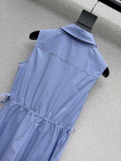 Dior Sleeveless Maxi Dress in Light Blue