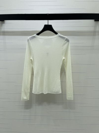 Dior V-Neck Long Sleeve T-Shirt