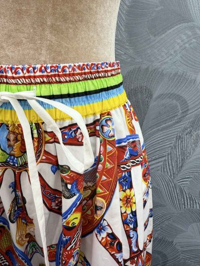 Dolce & Gabbana Wide-Leg Pants in Multicolor