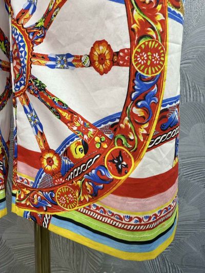 Dolce & Gabbana Wide-Leg Pants in Multicolor