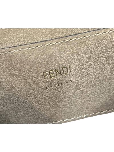 Fendi Baguette Light Blue FF Denim Fabric Chain Pouch Clutch Bag 8BS073 Blue 2523792