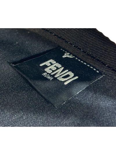 Fendi Baguette Light Blue FF Denim Fabric Chain Pouch Clutch Bag 8BS073 Blue 2523792