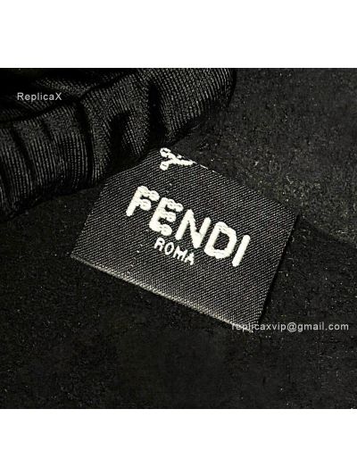 Fendi Black FF Embossed Medium Sunshine Shopper Tote Bag A8597L Black 2523578