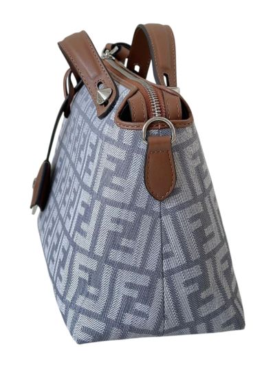 Fendi By The Way Medium Blue FF Denim Fabric Shoulder Crossbody Bag A8665BL Blue 2523594