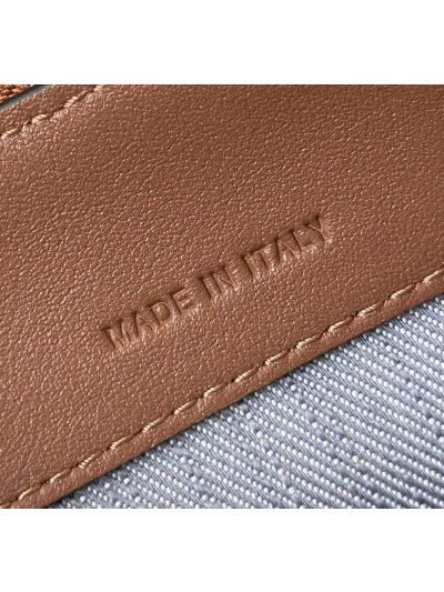 Fendi By The Way Mini Blue FF Denim Fabric Shoulder Crossbody Bag A8665Bs Blue 2523595