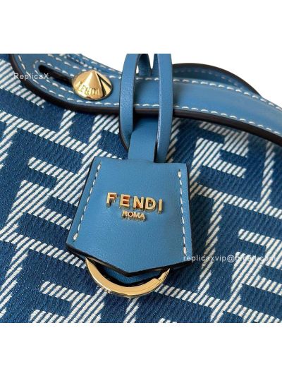 Fendi By The Way Mini Blue FF Denim Fabric Shoulder Crossbody Bag A8665Bs Blue 2523639