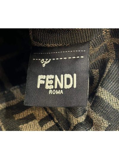 Fendi By The Way Mini Light Blue FF Denim Fabric Shoulder Crossbody Bag A8570 Blue 2523791