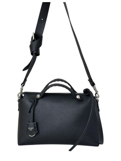 Fendi By The Way Selleria Medium Shoulder Crossbody Bag Black 8668M