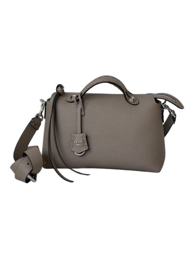 Fendi By The Way Selleria Medium Shoulder Crossbody Bag Grey 8668M