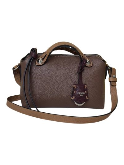 Fendi By The Way Selleria Mini Shoulder Crossbody Bag Dark Brown 8668s
