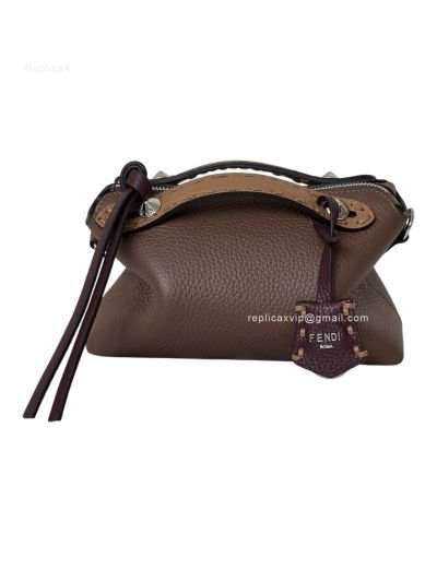 Fendi By The Way Selleria Mini Shoulder Crossbody Bag Dark Brown 8668s Brown 866 2523571