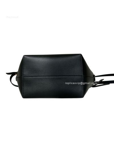 Fendi Eyes Roll Mini Lunar New Year Black Leather Shopper Tote Bag A8675 Black 2523678