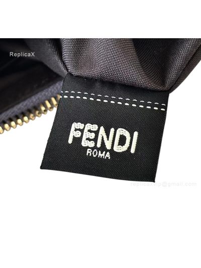 Fendi Fendigraphy Mini Shoulder Crossbody Bag Blue FF Jacquard Canvas 8657D Blue 2523559
