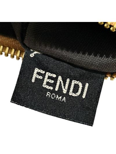 Fendi Fendigraphy Mini Shoulder Crossbody Bag Brown Leather 80155A Brown 2523666