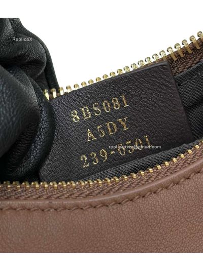 Fendi Fendigraphy Mini Shoulder Crossbody Bag Dark Brown Leather 80155A Brown 2523667