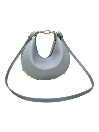 Fendi Fendigraphy Mini Shoulder Crossbody Bag Light Blue Leather 80155A