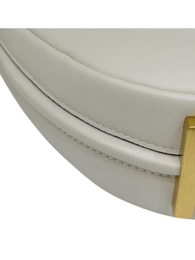 Fendi Fendigraphy Mini Shoulder Crossbody Bag White Leather 80155A White 2523663