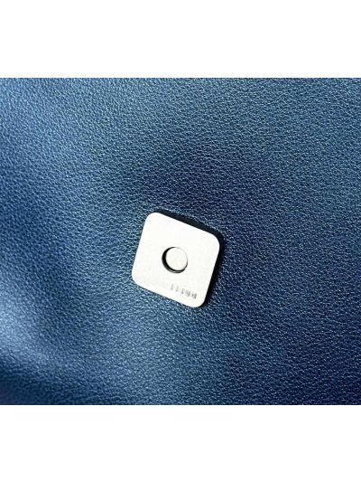 Fendi Large Baguette Chain Blue Leather Shoulder Crossbody Bag A8669 Blue 2523698