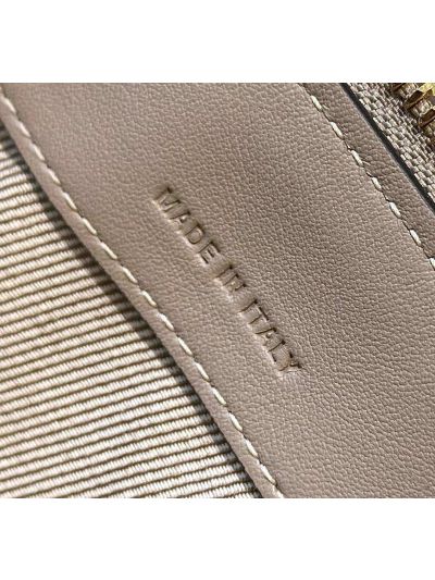 Fendi Large Boston Travel Bag Light Gray FF Jacquard Canvas A8665L Gray 2523629