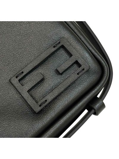 Fendi Large Simply Fendi Black Calfskin Leather Shoulder Bag 8662AL Black 2523758