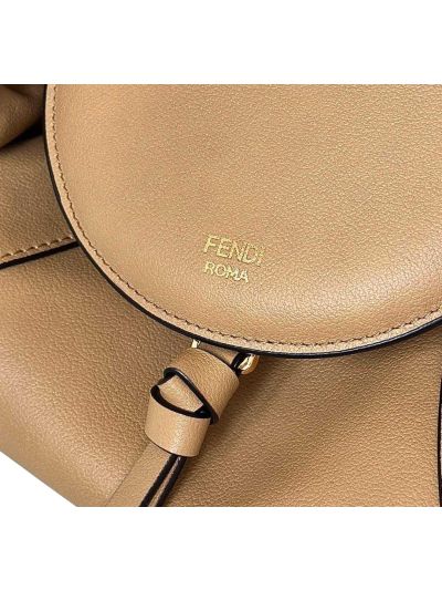 Fendi Large Spy Beige Leather Tote Shoulder Bag 80888L Beige 2523565