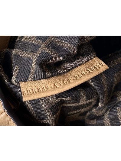 Fendi Large Spy Beige Leather Tote Shoulder Bag 80888L Beige 2523565