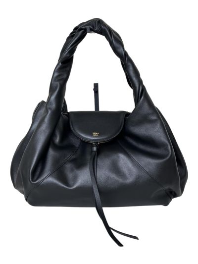 Fendi Large Spy Black Leather Tote Shoulder Bag 80888L