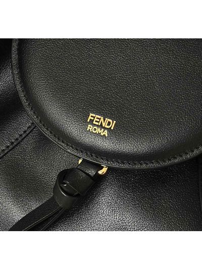 Fendi Large Spy Black Leather Tote Shoulder Bag 80888L Black 2523573