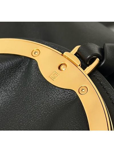 Fendi Large Spy Black Leather Tote Shoulder Bag 80888L Black 2523573