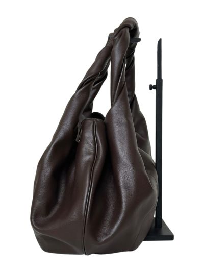 Fendi Large Spy Dark Brown Leather Tote Shoulder Bag 80888L Brown 2523564