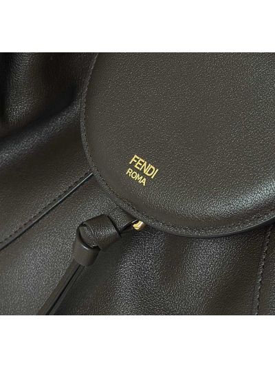 Fendi Large Spy Dark Brown Leather Tote Shoulder Bag 80888L Brown 2523564