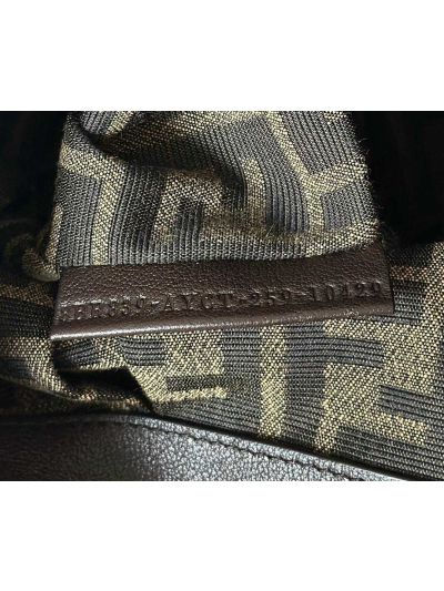 Fendi Large Spy Dark Brown Leather Tote Shoulder Bag 80888L Brown 2523564