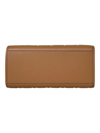 Fendi Light Brown FF Embossed Medium Sunshine Shopper Tote Bag A8597L Brown 2523576