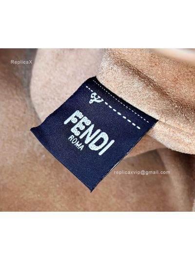 Fendi Mamma Baguette Medium Shoulder Crossbody Bag Beige Nappa Leather Beige 2523661