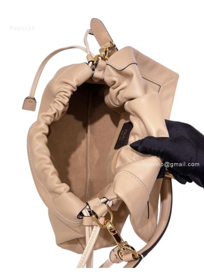 Fendi Mamma Baguette Medium Shoulder Crossbody Bag Beige Nappa Leather Beige 2523661