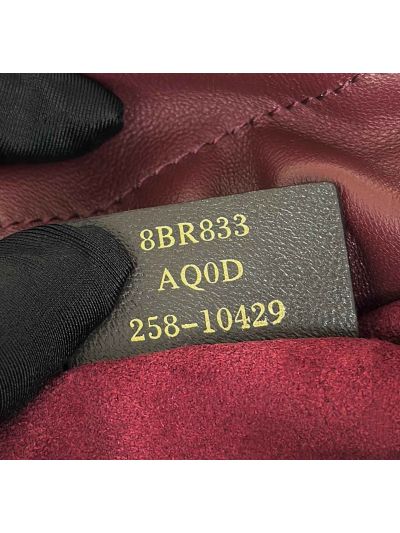 Fendi Mamma Baguette Medium Shoulder Crossbody Bag Burgundy Nappa Leather Burgundy 2523611