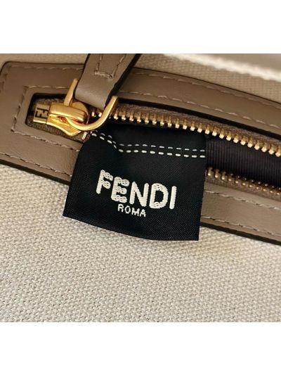 Fendi Medium Backpack Multicolor Canvas with FF Embroidery 0159B 2523512