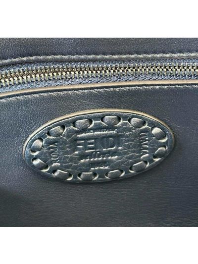 Fendi Medium Baguette Leather Shoulder Crossbody Bag Black 8610 Black 861 2523534